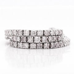 IGI Certified 2.65ct Carat Round Brilliant Pink Diamond 14K Tennis Bracelet
