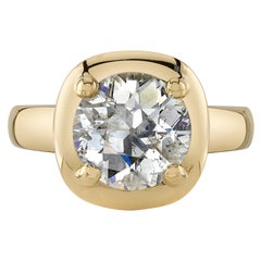 Handcrafted Cori Old European Cut Diamond Ring by Single Stone