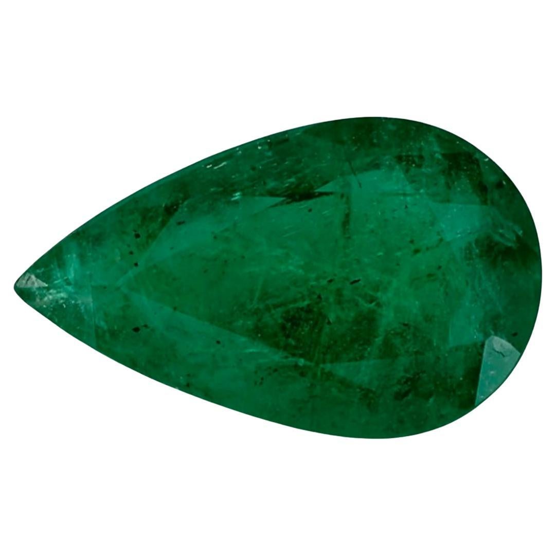 2.66 Ct Emerald Pear Loose Gemstone (pierre précieuse en vrac) en vente