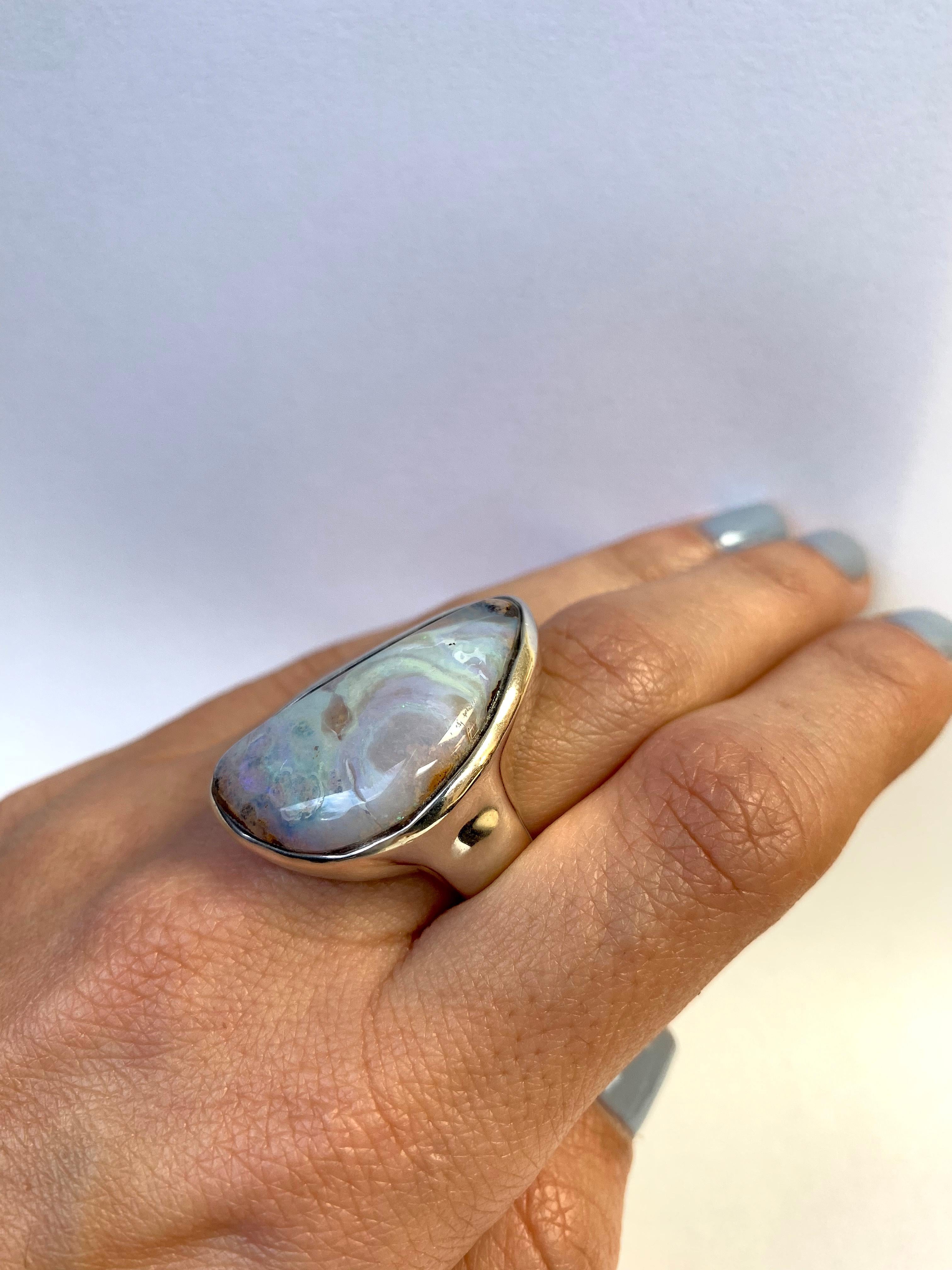 Contemporary 26.60 Carat Opal Ring