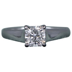26608 Tiffany & Co Platinum 1.01ct H VS1 Lucida Diamond Engagement Ring Band 6