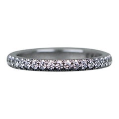 26671 Tiffany & Co Platinum Diamond Soleste Full Eternity Wedding Band Ring 4