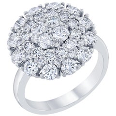 2.67 Carat Diamond White Gold Cocktail Ring