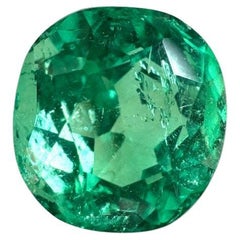 2.67 Carat Glowing Muzo Green Colombian Emerald - Cushion Cut May Birthstone