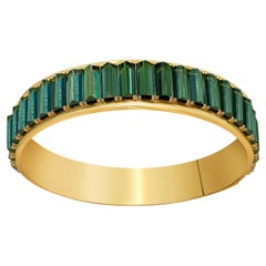 D&A Bracelet exclusif en or jaune 18 carats avec tourmaline indigolite de 26,7 carats