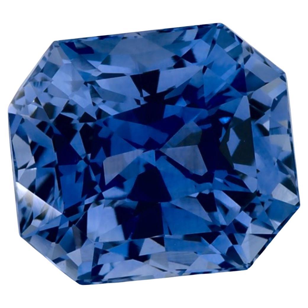 2.67 Ct Zaffiro blu taglio ottagono Gemma sfusa