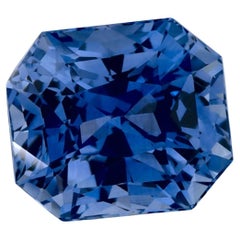 2.67 Ct Blue Sapphire Octagon Cut Loose Gemstone