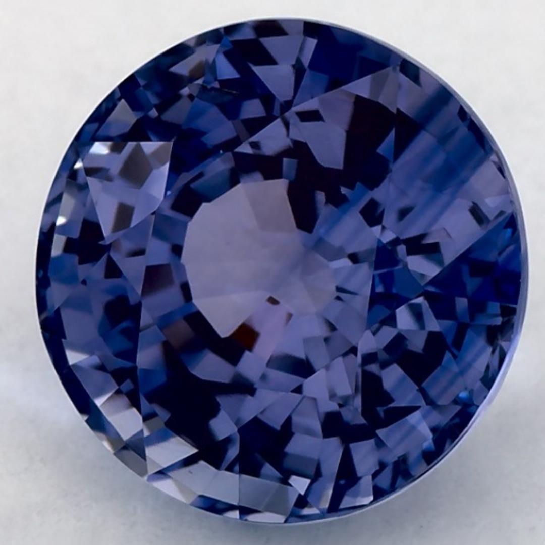 Taille ronde 2.67 Ct Blue Sapphire Round Loose Gemstone en vente