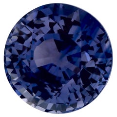 2.67 Ct Blue Sapphire Round Loose Gemstone