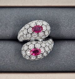 2,67 kt Natürlicher Rubin & Diamant Cocktail Ring