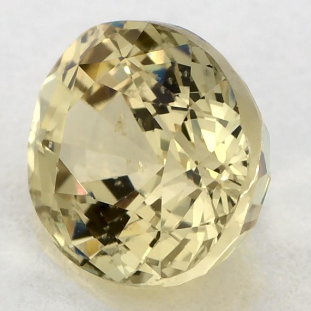 Donna 2.67 carati di zaffiro giallo ovale sfuso in vendita