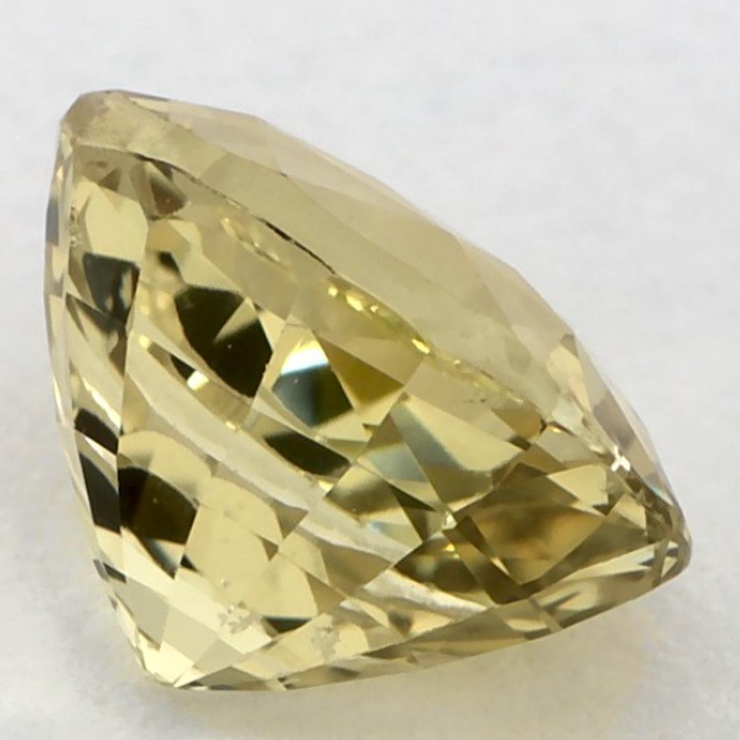 2.67 carati di zaffiro giallo ovale sfuso in vendita 1