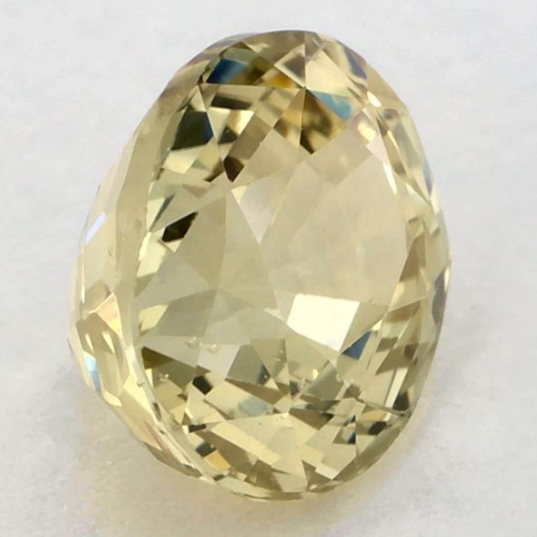 2.67 carati di zaffiro giallo ovale sfuso in vendita 2