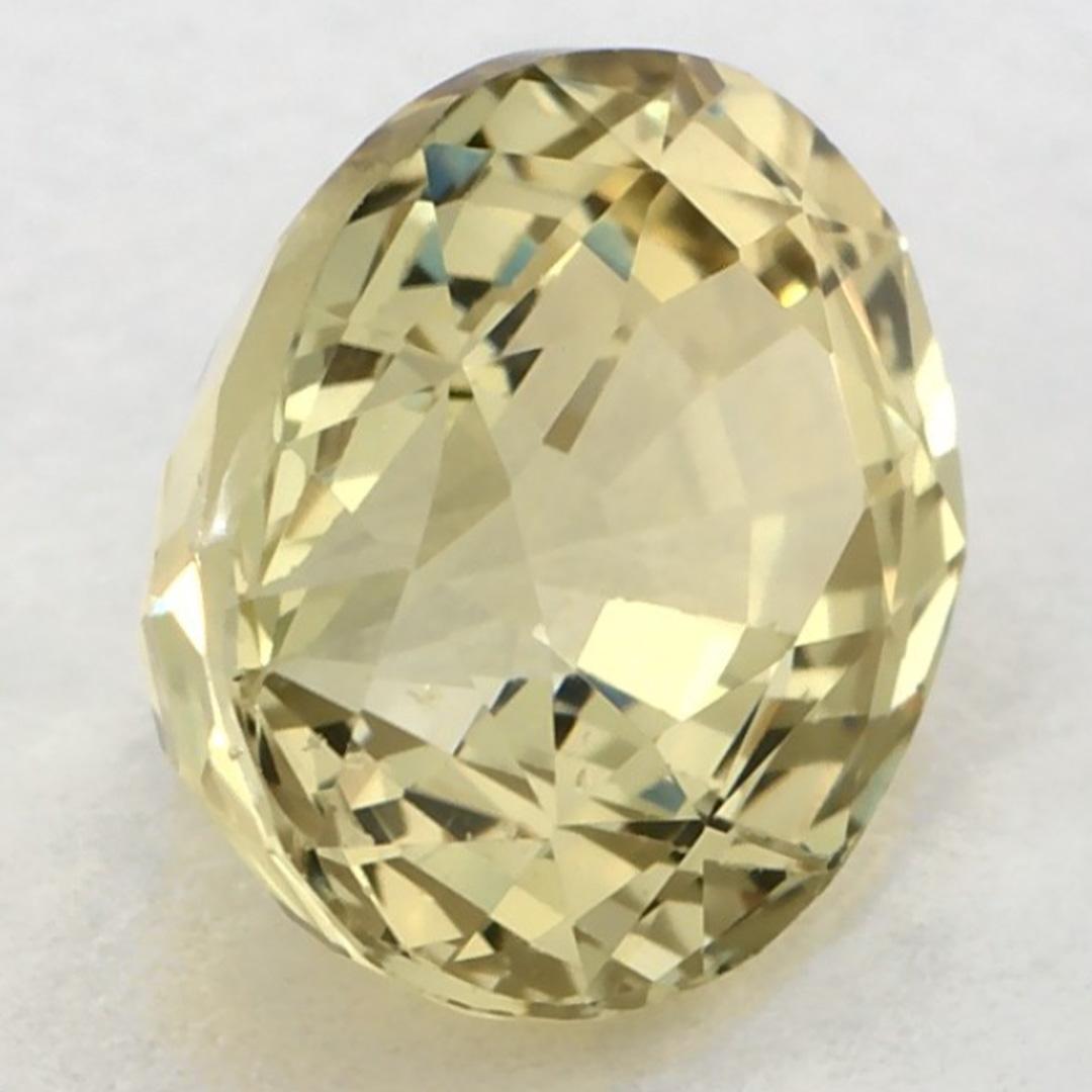 2.67 carati di zaffiro giallo ovale sfuso in vendita 3