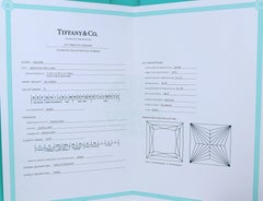 26735 Tiffany & Co Platinum 0.95ct G VVS1 Princess Diamond Engagement Ring