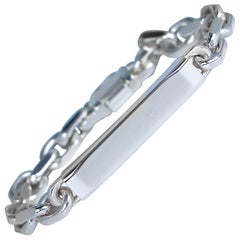 26748 Men's Tiffany & Co NY Sterling Silver Makers ID Chain Bracelet