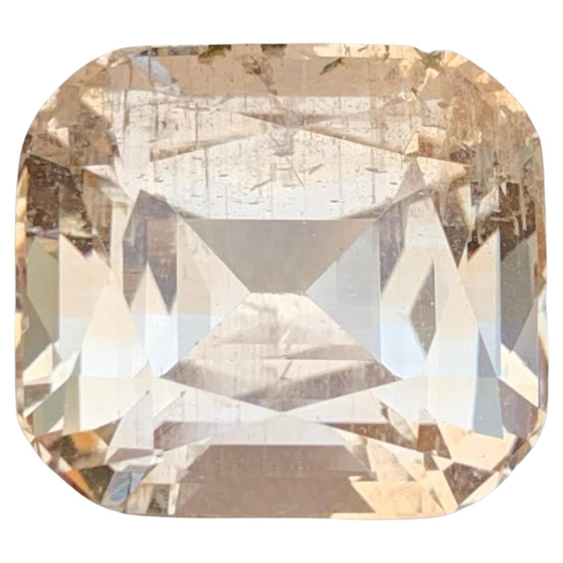 26.75 Carat Natural Loose Light Gold Topaz Stone Cushion Cut Pakistani Gemstone