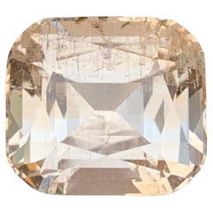26.75 Carat Natural Loose Light Gold Topaz Stone Cushion Cut Pakistani Gemstone
