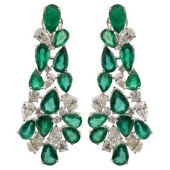 Emerald Dangle Earrings