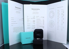 26792 Tiffany & Co Platinum Harmony 0.39ct G VVS1 Round Diamond Engagement Ring