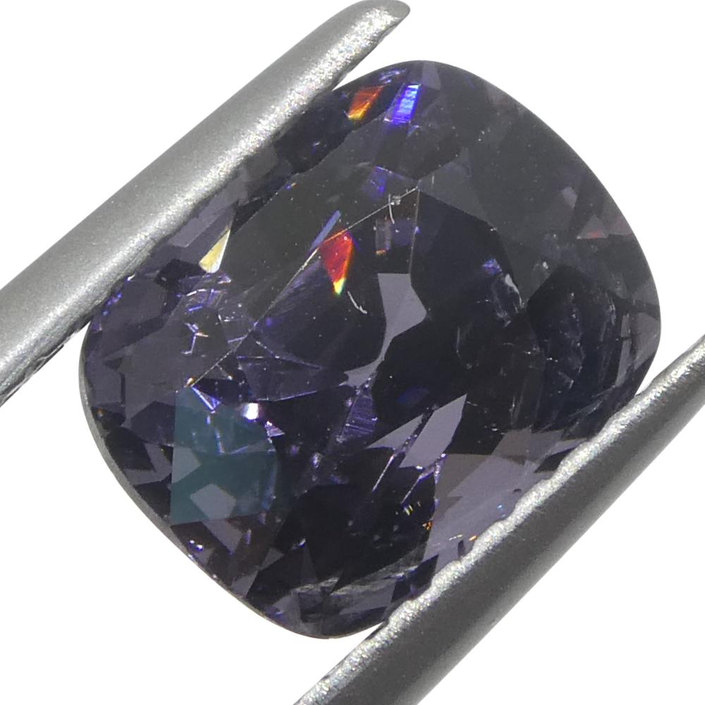 2,67ct Spinello viola a cuscino dalla Birmania non riscaldato in vendita 6