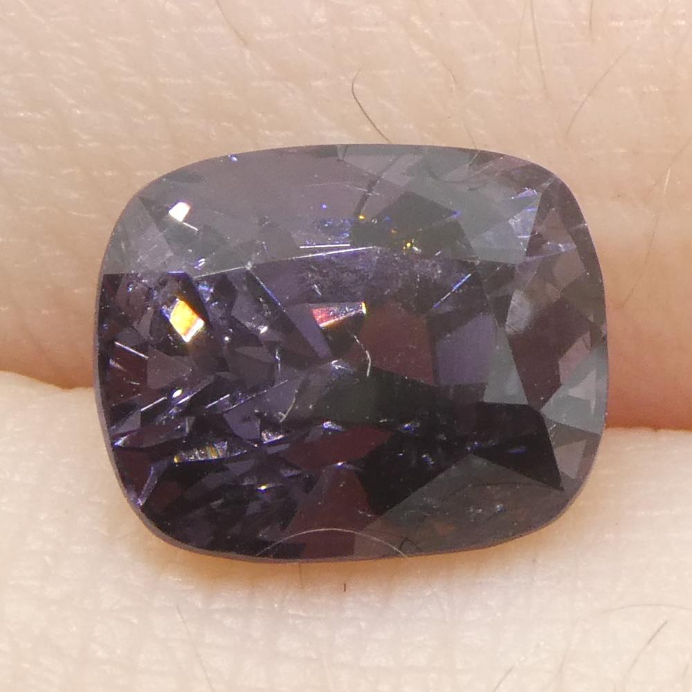 2,67ct Spinello viola a cuscino dalla Birmania non riscaldato in vendita 7