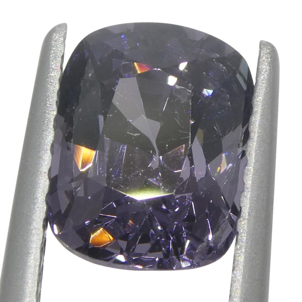 2,67ct Spinello viola a cuscino dalla Birmania non riscaldato In condizioni Nuovo in vendita a Toronto, Ontario