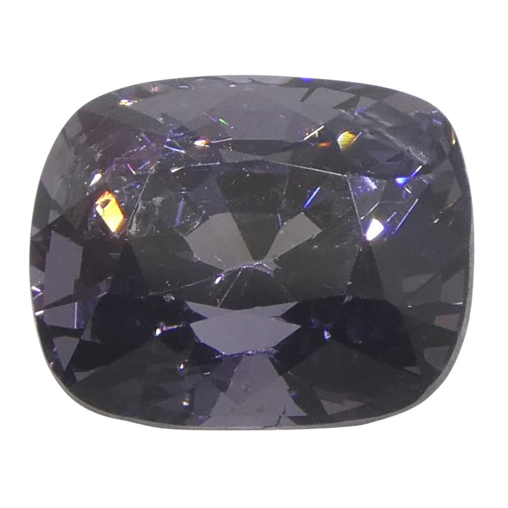 da uomo o donna 2,67ct Spinello viola a cuscino dalla Birmania non riscaldato in vendita
