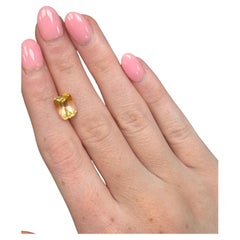 2.68 Carat Emerald-Cut Natural Golden Yellow to Honey Bi-Color Citrine Loose Gem