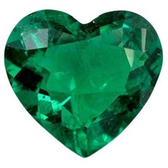 Smeraldo colombiano taglio cuore da 2.68 carati  Gemma AAA+ Greene & Greene & Greene 10x10.5