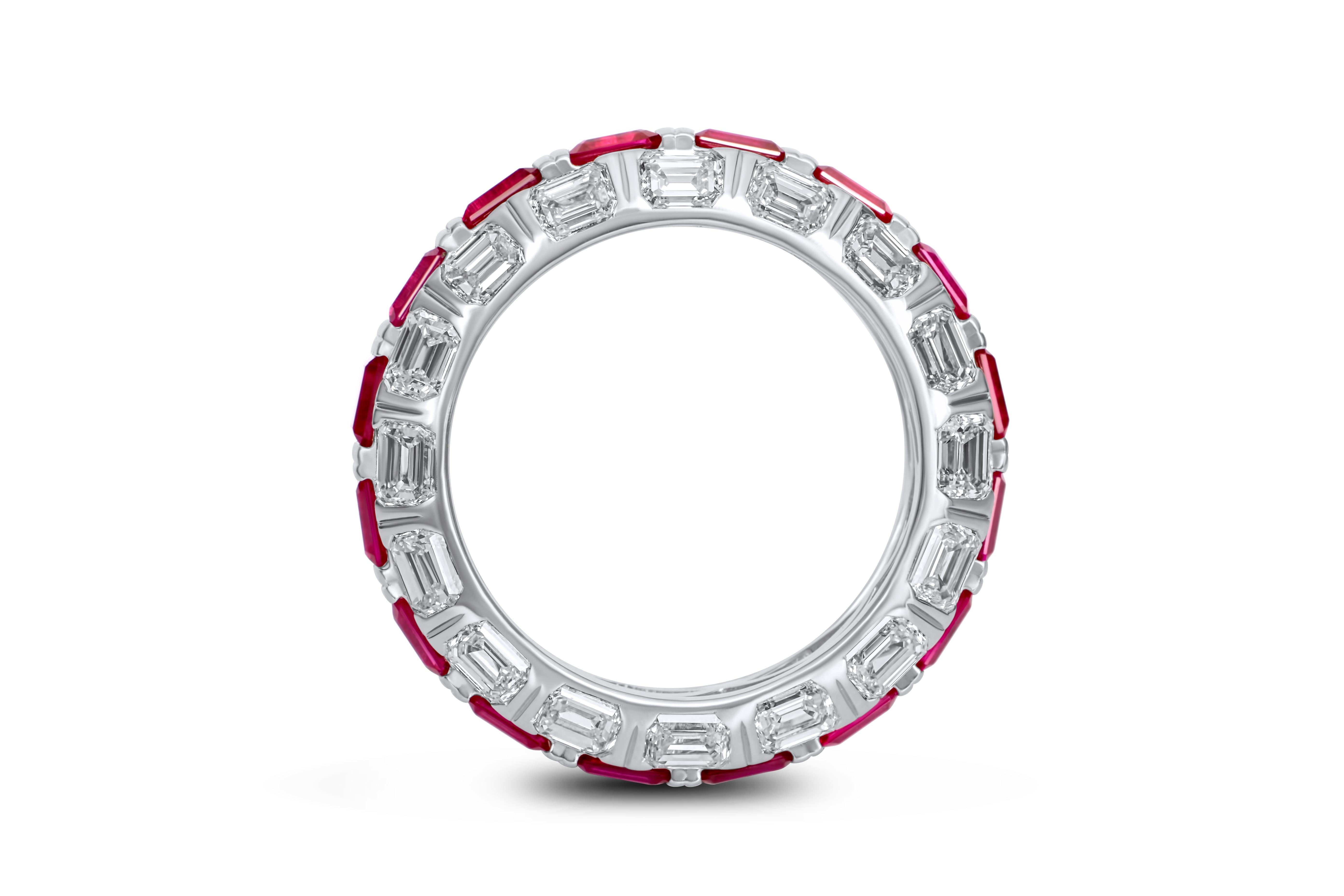 Bague octogonale en rubis de 2,68 carats Neuf - En vente à บางรัก, TH
