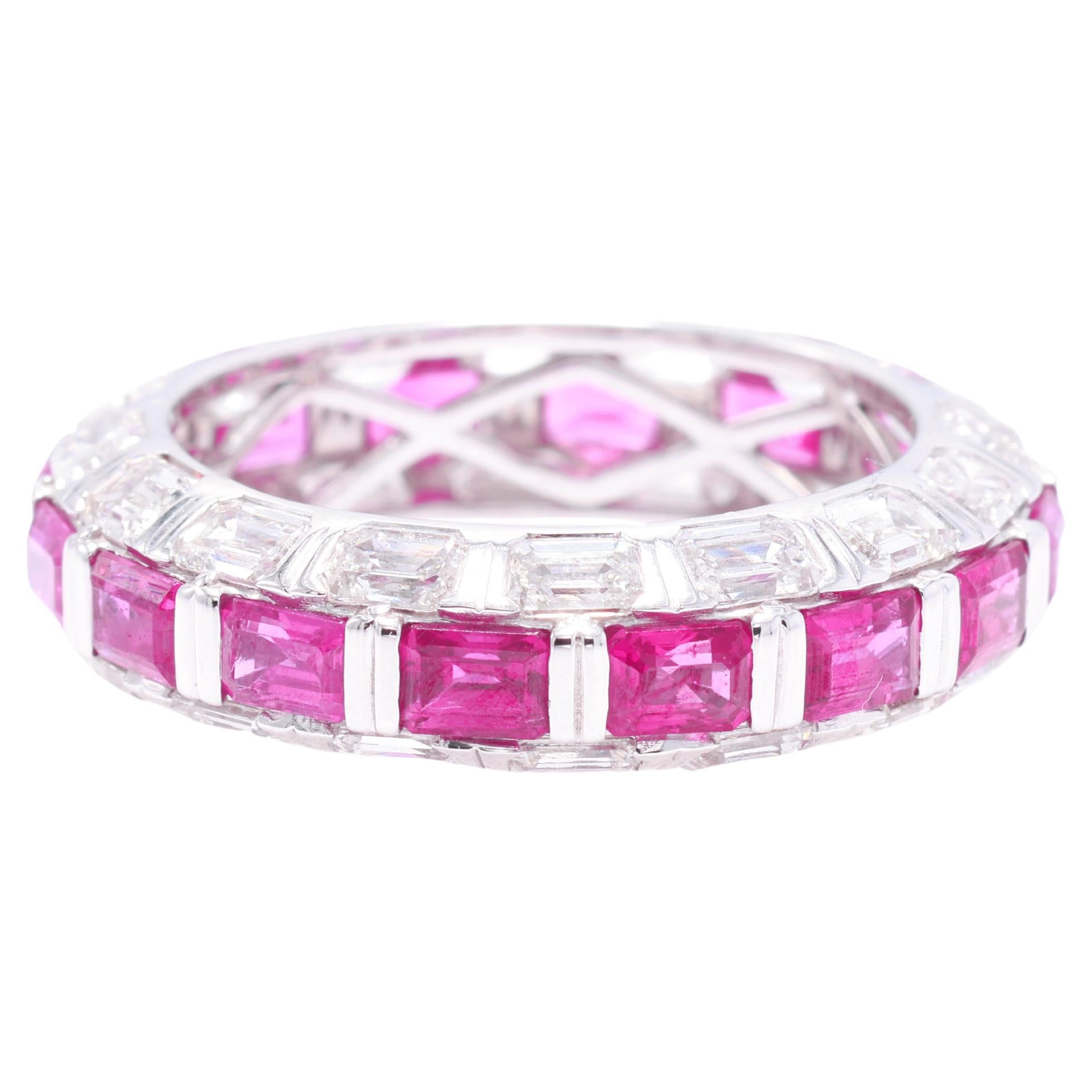 Anillo de rubí octógono de 2,68 quilates