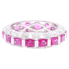 Anillo de rubí octógono de 2,68 quilates