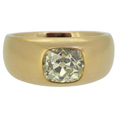 2.68 Carat Old Cut Diamond Single Stone Ring