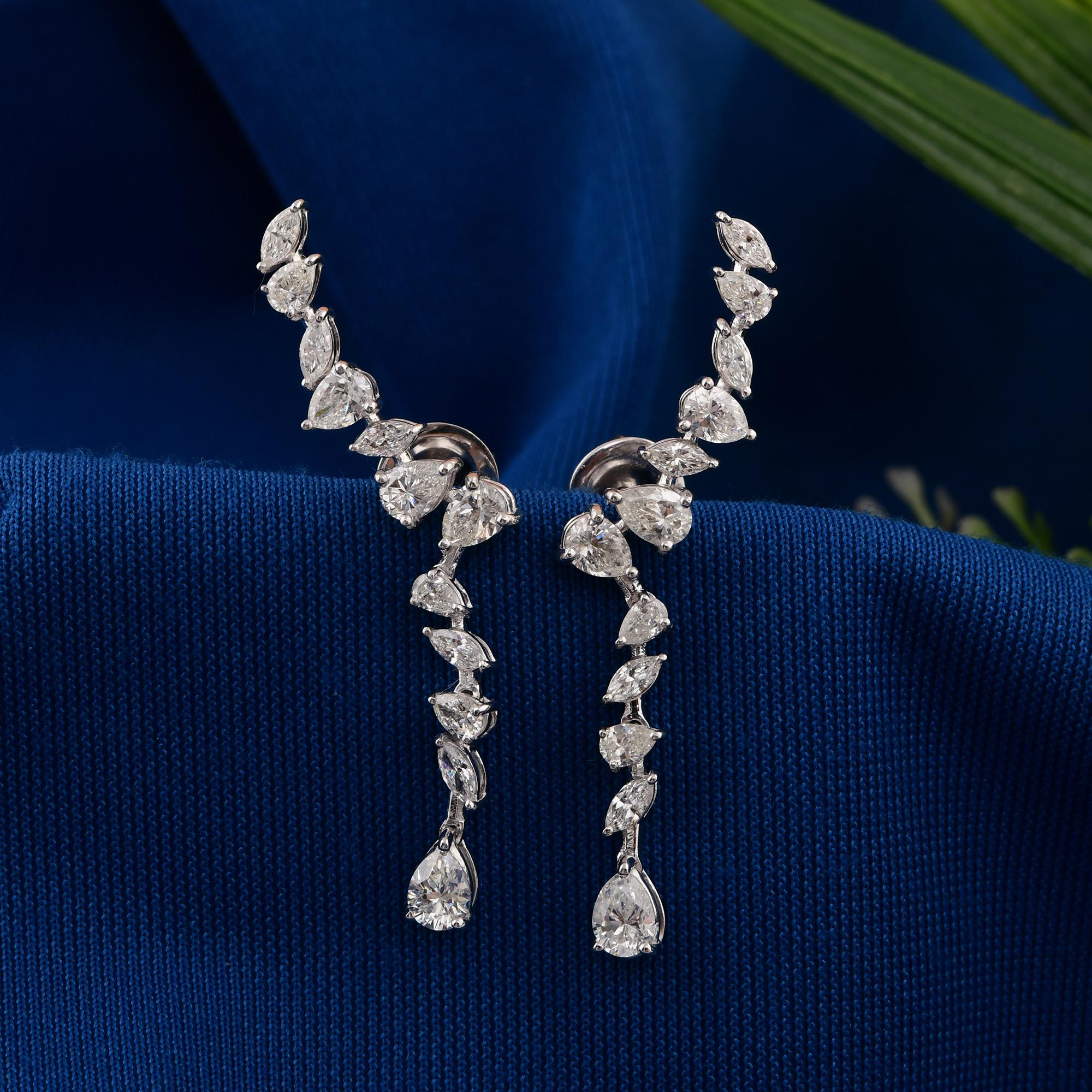 Cast from 18-karat gold, these exquisite earrings are handset with 2.68 carats of sparkling diamonds.

FOLLOW SPECTRUM JEWELS storefront to view the latest collection & exclusive pieces. Spectrum Jewels is proudly rated as a Top Seller on 1stdibs