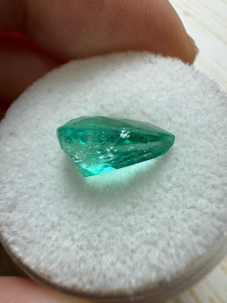 Donna 2,68 Ct 11x8 Smeraldo colombiano verde primaverile con taglio a pera - Vera pietra di nascita di maggio in vendita