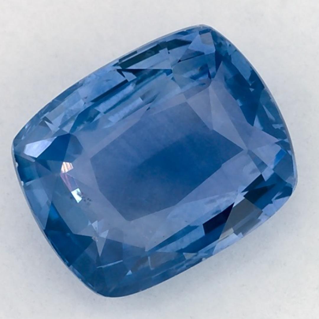 2.68 Karat Blauer Saphir Cushion Loser Edelstein (Kissenschliff) im Angebot
