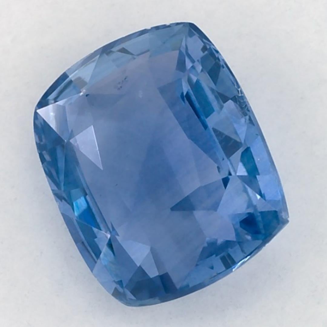 2.68 Karat Blauer Saphir Cushion Loser Edelstein Damen im Angebot