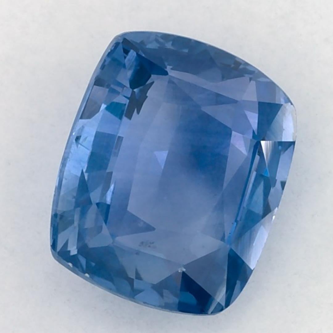2.68 Karat Blauer Saphir Cushion Loser Edelstein im Angebot 2