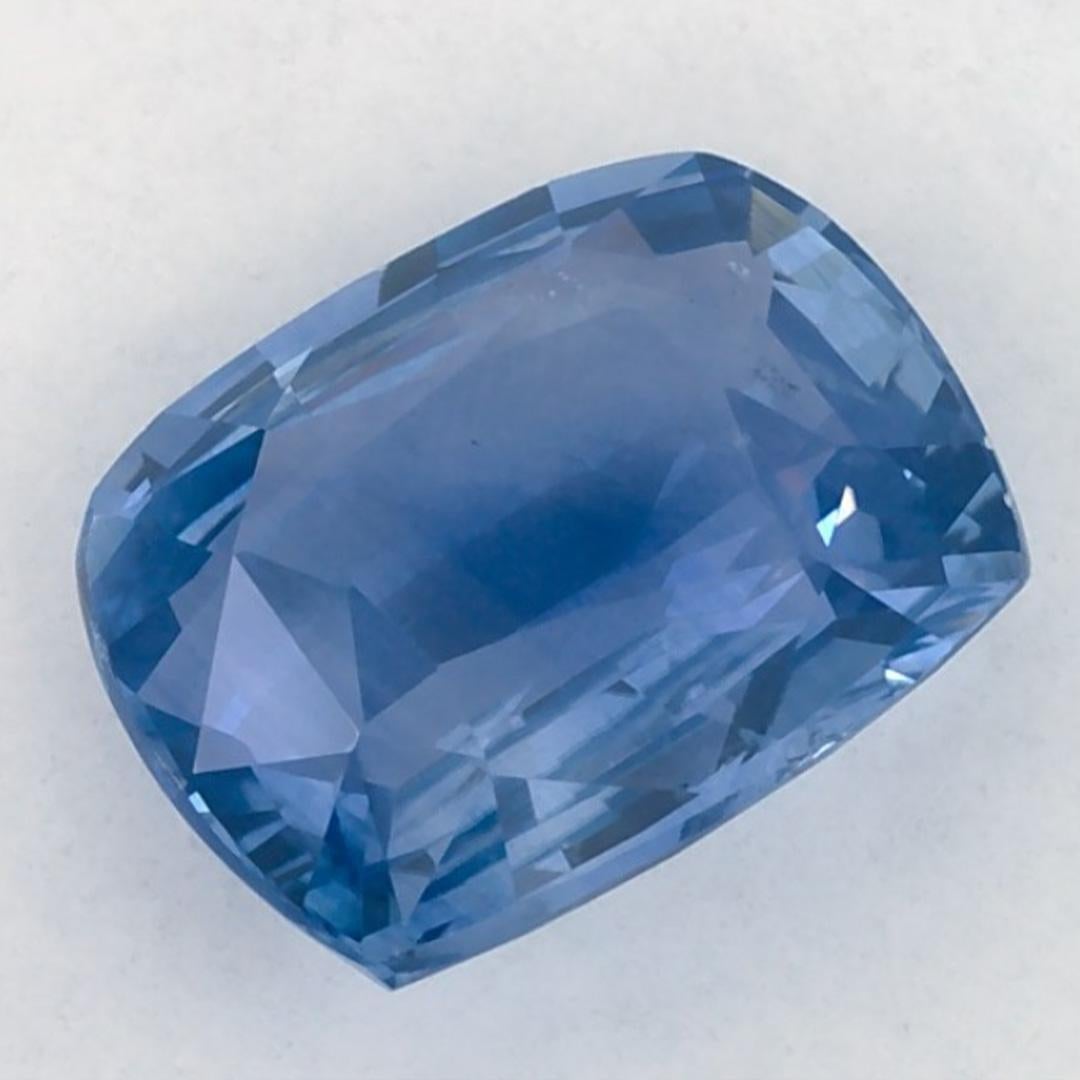 2.68 Karat Blauer Saphir Cushion Loser Edelstein im Angebot 3