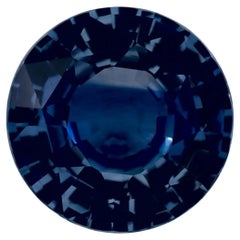 2.68 Karat Blauer runder Saphir, loser Edelstein