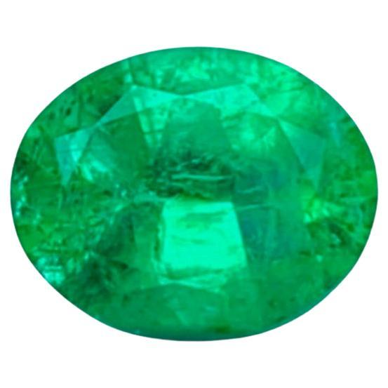 2.68 Ct GIA Certification Natural Emerald Russia No Oil eye clean Gemstone For Sale