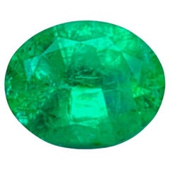 2.68 Ct GIA Certification Natural Emerald Russia No Oil eye clean Gemstone