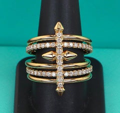 26811 Tiffany & Co. Men's Titan Pharrell Williams 18k Gold Diamond Band Ring 11