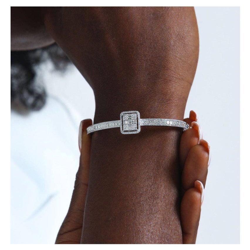 2,68ct Principessa  Bracciale in oro massiccio con diamanti