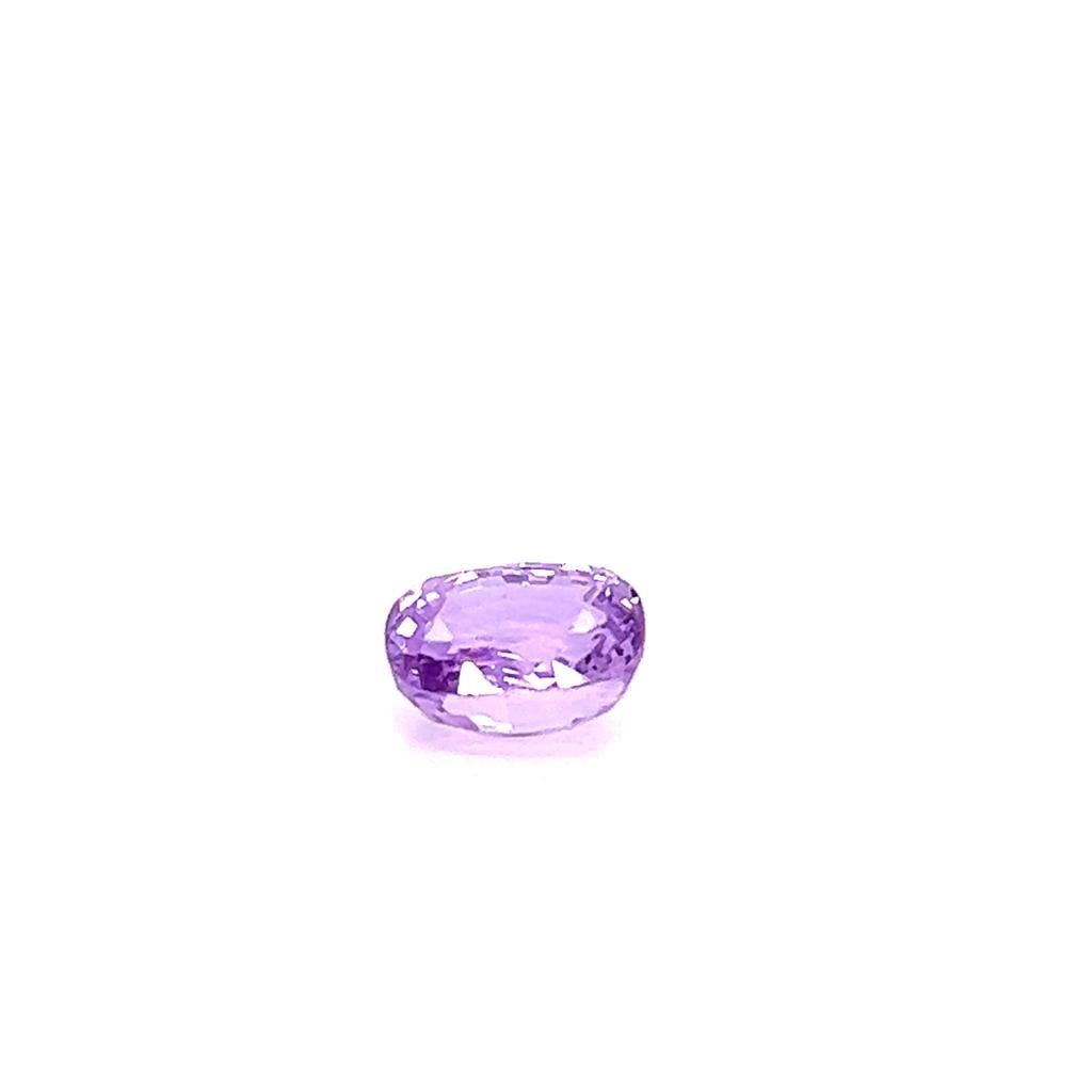 2.69 Carat Cushion cut Purple Sapphire.
This exquisite Cushion cut Purple Sapphire weighs 2.69 carats and has alluring, vivid purple hues.
It measures 8.3mm by 6.7mm by 4.4mm.

It is the perfect candidate for a collection of precious gemstones.

If