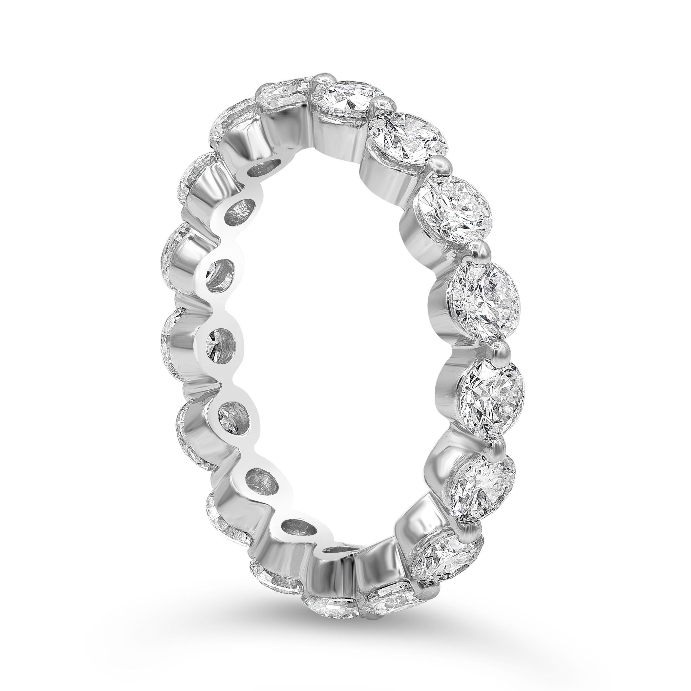 Roman Malakov 2.69 Carat Total Diamond Single-Prong Eternity Wedding Roman Malakov 2.69 Carat Total Diamond Single-Prong Eternity Wedding