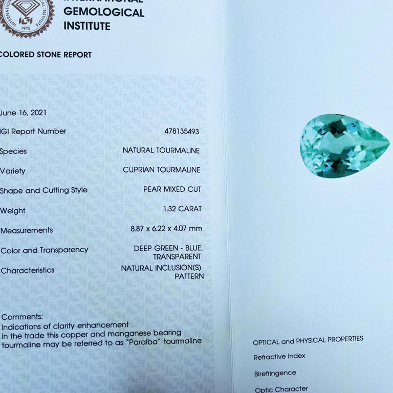 2.69 Carat Paraiba Tourmaline White & Pink Diamond Halo Charm Earrings For Sale 9