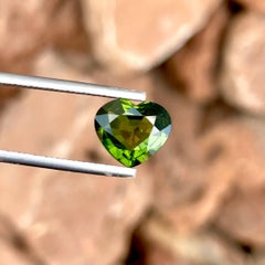 2.69 Carat Natural Loose Chrome Tourmaline Heart Cut Stone African Gemstone