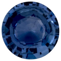2.69 Ct Blue Sapphire Round Loose Gemstone
